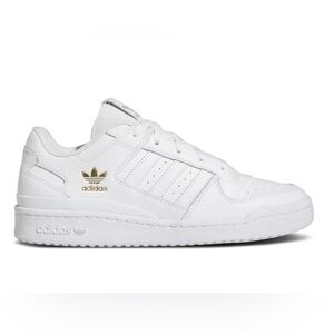 Adidas Forum Low White Gold tumbled leather sneakers size 10.5 women